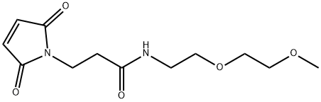 1H-Pyrrole-1-propanamide, 2,5-dihydro-N-[2-(2-methoxyethoxy)ethyl]-2,5-dioxo-, 1260092-53-2, 结构式