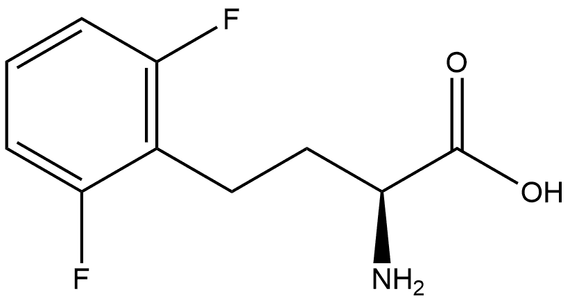 (S)-a-Amino-2,6-difluorobenzenebutanoic acid Structure