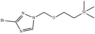 1H-1,2,4-Triazole, 3-bromo-1-[[2-(trimethylsilyl)ethoxy]methyl]- Structure