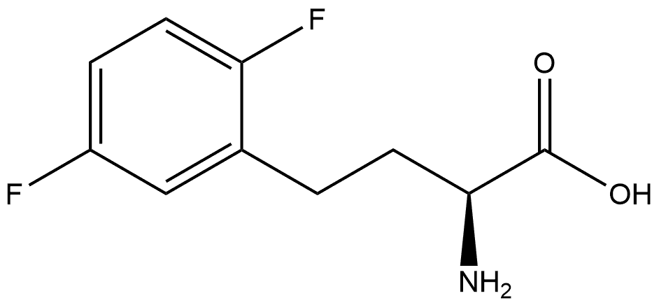 (S)-a-Amino-2,5-difluorobenzenebutanoic acid Structure