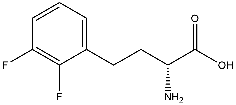 (R)-a-Amino-2,3-difluorobenzenebutanoic acid,1260607-51-9,结构式