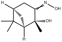 Bicyclo[3.1.1]heptan-3-one, 2-hydroxy-2,6,6-trimethyl-, oxime, (1R,2R,5R)- Structure