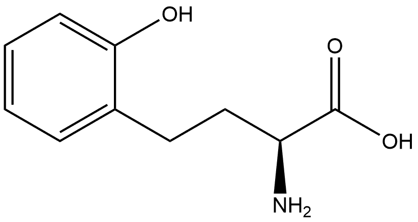 Benzenebutanoic acid, α-amino-2-hydroxy-, (αS)- Structure