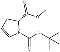 1H-Pyrrole-1,2-dicarboxylic acid, 2,3-dihydro-, 1-(1,1-dimethylethyl) 2-methyl ester, (2R)- Structure