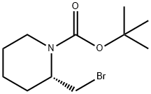 1-Piperidinecarboxylic acid, 2-(bromomethyl)-, 1,1-dimethylethyl ester, (2S)- Structure