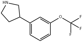 Pyrrolidine, 3-[3-(trifluoromethoxy)phenyl]- Structure