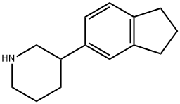 3-(2,3-dihydro-1H-inden-5-yl)piperidine Structure