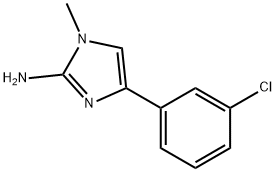 4-(3-chlorophenyl)-1-methyl-1H-imidazol-2-amine Struktur