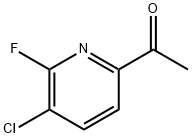 1-(5-CHLORO-6-FLUOROPYRIDIN-2-YL)ETHANONE Struktur