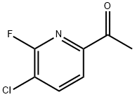 1-(5-氯-6-氟吡啶-2-基)乙酮, 1260665-65-3, 结构式