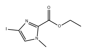 1H-Imidazole-2-carboxylic acid, 4-iodo-1-methyl-, ethyl ester Struktur
