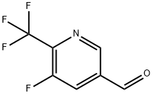 3-Pyridinecarboxaldehyde, 5-fluoro-6-(trifluoromethyl)- Struktur