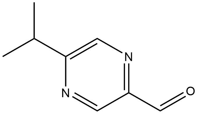 5-(1-Methylethyl)-2-pyrazinecarboxaldehyde Structure