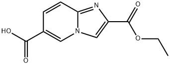 2-(乙氧羰基)咪唑并[1,2-A]吡啶-6-羧酸 结构式