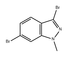 1H-Indazole, 3,6-dibromo-1-methyl- Struktur