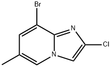 8-Bromo-2-chloro-6-methylimidazo[1,2-a]pyridine Struktur