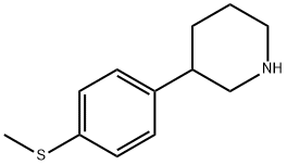 Piperidine, 3-[4-(methylthio)phenyl]-,1260681-67-1,结构式
