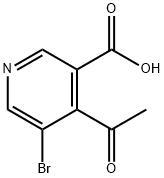 4-乙酰基-5-溴烟酸,1260770-02-2,结构式