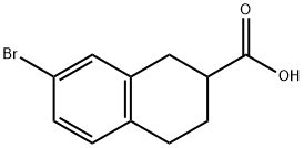 7-bromo-1,2,3,4-tetrahydronaphthalene-2-carboxylic acid Structure