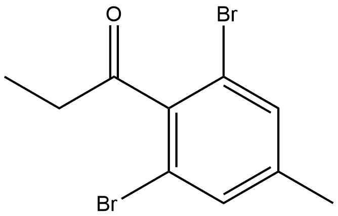 1-(2,6-Dibromo-4-methylphenyl)-1-propanone Structure