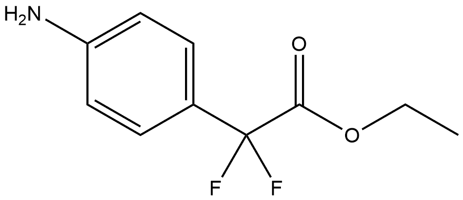 2-(4-氨基苯基)-2,2-二氟乙酸乙酯 结构式