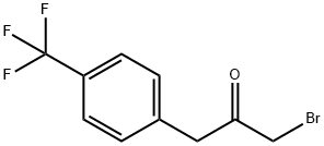 1-Bromo-3-(4-(trifluoromethyl)phenyl)propan-2-one Struktur