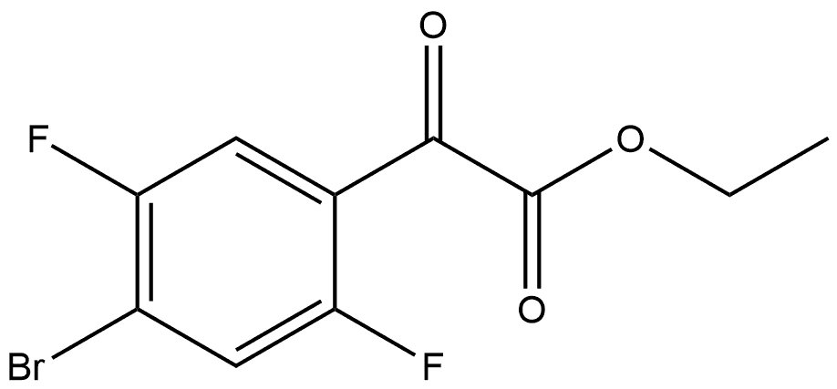 Ethyl 4-bromo-2,5-difluoro-α-oxobenzeneacetate Structure