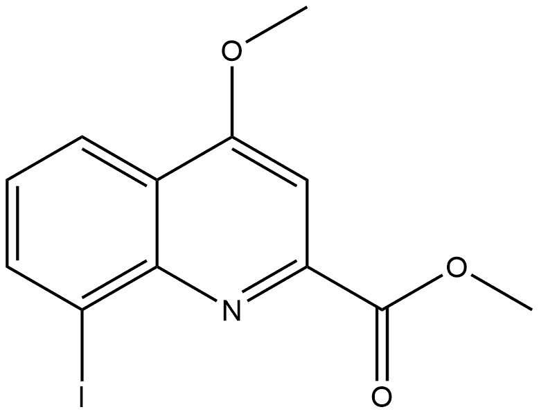 Methyl 8-iodo-4-methoxy-2-quinolinecarboxylate Structure