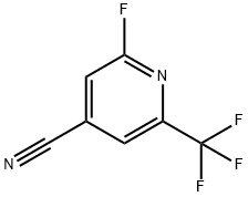 4-Pyridinecarbonitrile, 2-fluoro-6-(trifluoromethyl)- Structure
