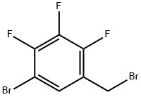 5-Bromo-2,3,4-trifluorobenzyl bromide Structure