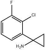 1-(2-Chloro-3-fluorophenyl)cyclopropanamine Struktur