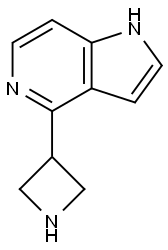 4-(3-Azetidinyl)-1H-pyrrolo[3,2-c]pyridine 结构式