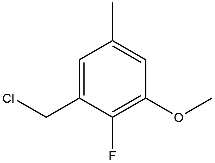 1-(Chloromethyl)-2-fluoro-3-methoxy-5-methylbenzene,1260894-36-7,结构式