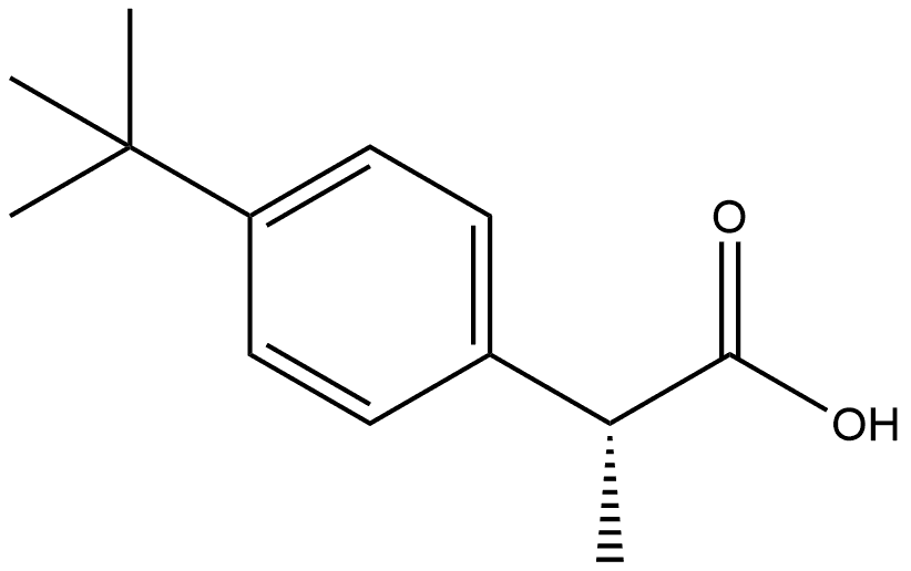 (R)-2-(4-(tert-butyl)phenyl)propanoic acid Struktur