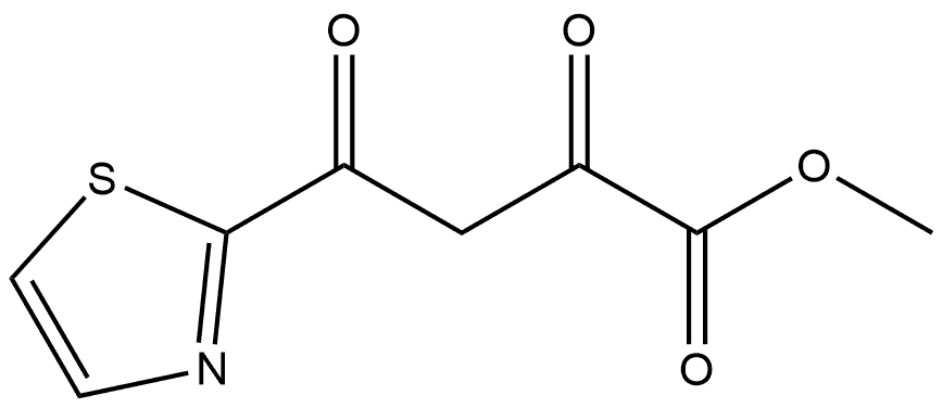 2,4-二氧代-4-(2-噻唑基)丁酸甲酯,1261070-22-7,结构式