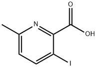 2-Pyridinecarboxylic acid, 3-iodo-6-methyl- Structure