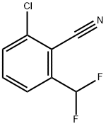 Benzonitrile, 2-chloro-6-(difluoromethyl)- Structure