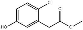 Methyl 2-chloro-5-hydroxyphenylacetate 化学構造式