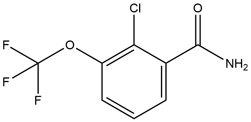 2-Chloro-3-(trifluoromethoxy)benzamide 结构式