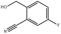 Benzonitrile, 5-fluoro-2-(hydroxymethyl)- Structure