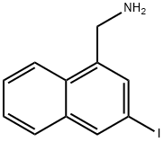 1-(Aminomethyl)-3-iodonaphthalene Struktur