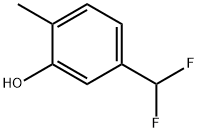 5-(二氟甲基)-2-甲基苯酚 结构式