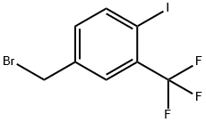 4-Iodo-3-(trifluoromethyl)benzyl bromide Structure