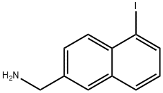 2-(Aminomethyl)-5-iodonaphthalene Struktur