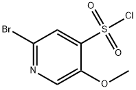 4-Pyridinesulfonyl chloride, 2-bromo-5-methoxy- Struktur