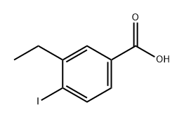 3-乙基-4-碘苯甲酸,1261468-62-5,结构式