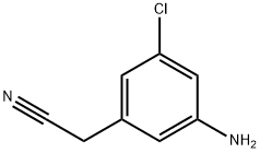 2-(3-氨基-5-氯苯基)乙腈, 1261470-81-8, 结构式