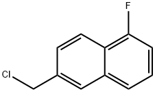 2-(Chloromethyl)-5-fluoronaphthalene,1261485-97-5,结构式