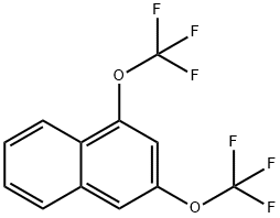 1,3-Bis(trifluoromethoxy)naphthalene Structure