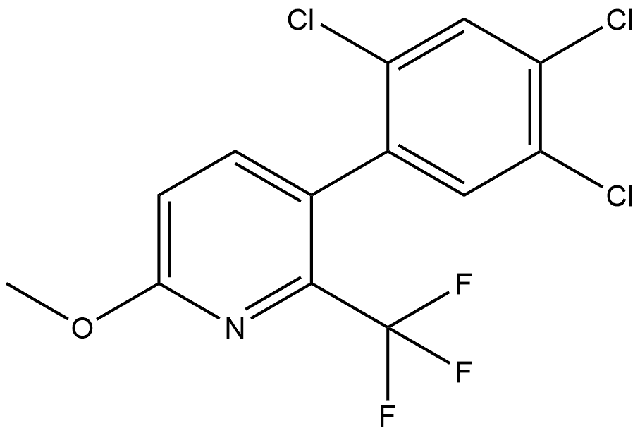 1261493-13-3 6-Methoxy-3-(2,4,5-trichlorophenyl)-2-(trifluoromethyl)pyridine